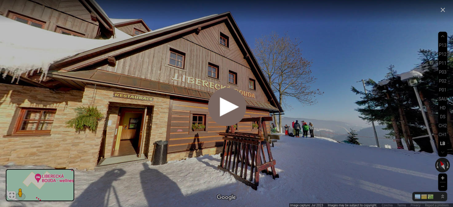 Virtuální prohlídku LIBERECKÉ BOUDY